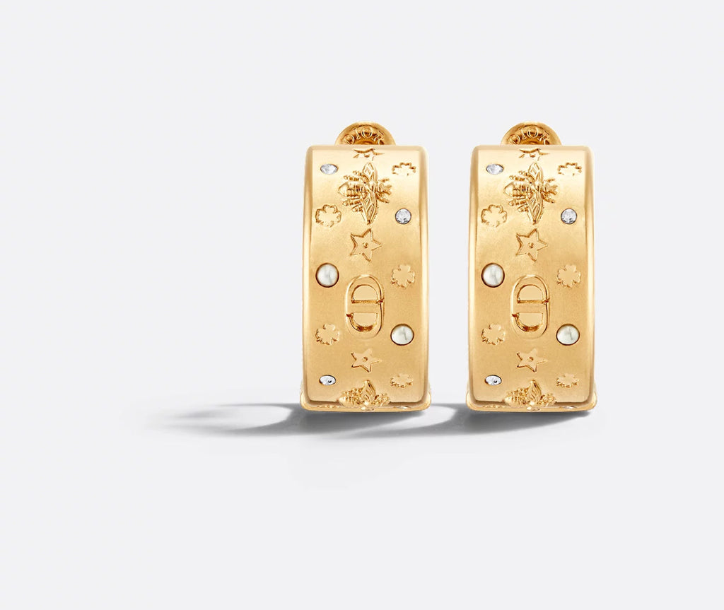 Dior Céleste hoop earrings,Dior earrings,Dior gold earrings,Dior earrings 2025,Dior earrings on sale,Dior gold earrings disco