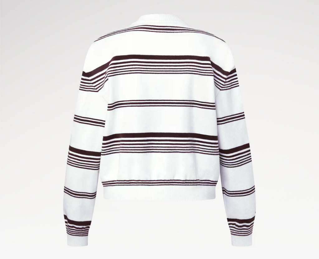 Winniemodo,Winnie modo,Louis Vuitton 1AIRD8,LV 1AIRD8,Louis Vuitton striped knit pullover,LV striped sweater,Louis Vuitton sw
