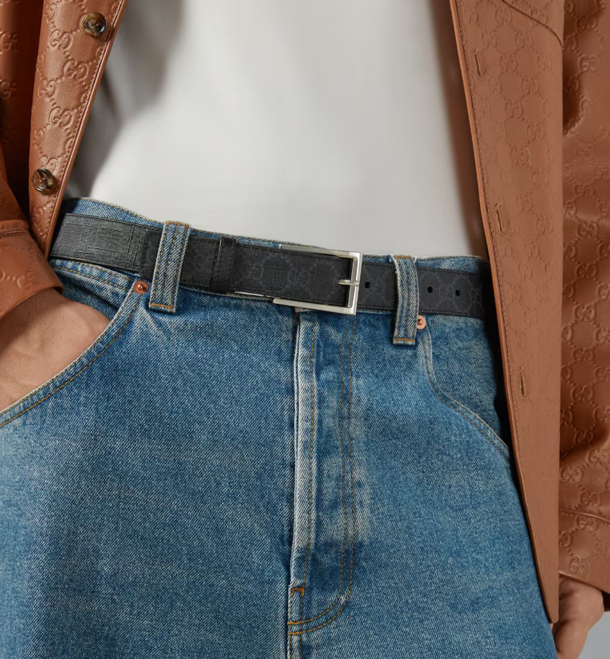 Winniemodo,Winniemodony,Gucci 771105,Gucci reversible belt,Gucci GG logo belt,Gucci GG logo canvas belt,Gucci belt men,Gucci