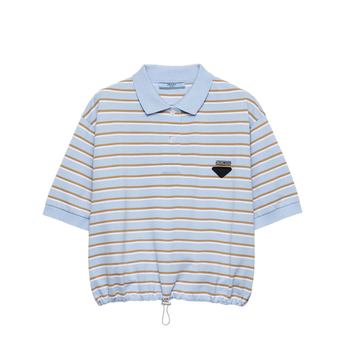Winniemodo,Winnie modo,Prada 39609SOOO16WC,Prada striped polo shirt,Prada striped polo womens,Prada polo shirt,Prada striped
