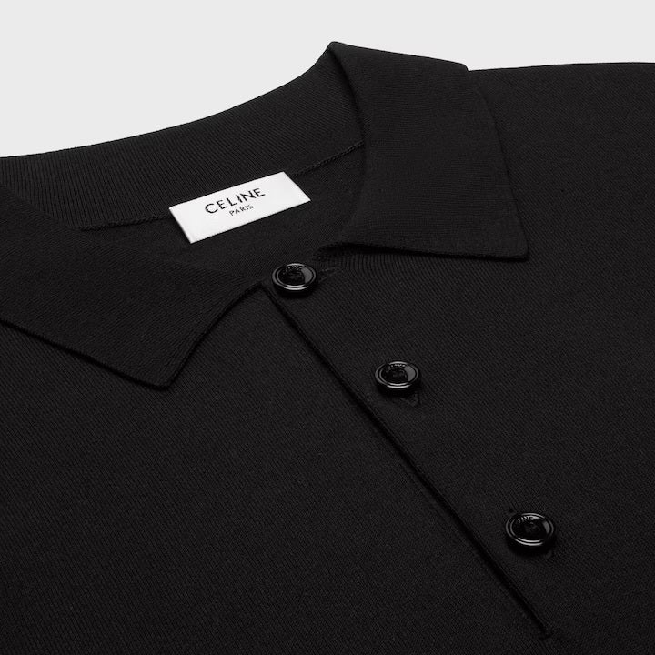 Winniemodo,Winnie modo,Celine 2ADDT367Y.38NO,Celine triomphe polo in fine cotton,Celine triomphe polo shirt,Celine polo shirt