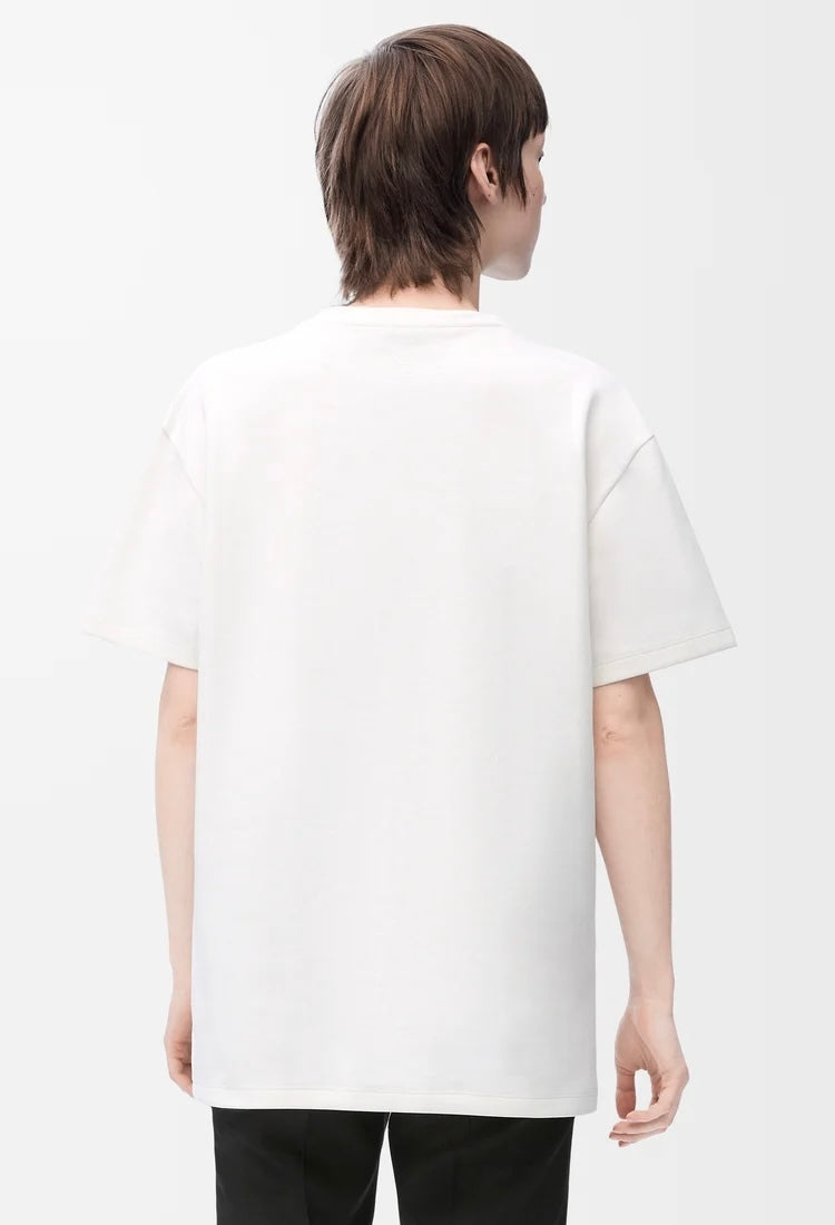 Loewe S540Y22X69,Loewe relaxed fit T-shirt,Loewe white t-shirt,Loewe white women t-shirt,Loewe white tee,Loewe womens tee,Loe