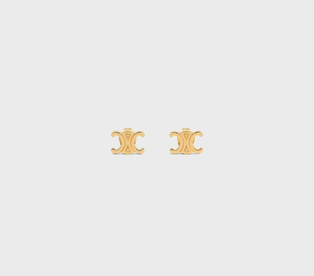 Celine triomphe studs,Celine triomphe studs silver,Celine triomphe studs gold,Celine triomphe earrings,Celine triomphe earrin