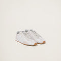 Miu Miu bleached nappa leather sneakers,Miu Miu women's,Miu Miu 5E114E ,Miu Miu outlet,Miu Miu sneakers,Miu Miu online shop,M