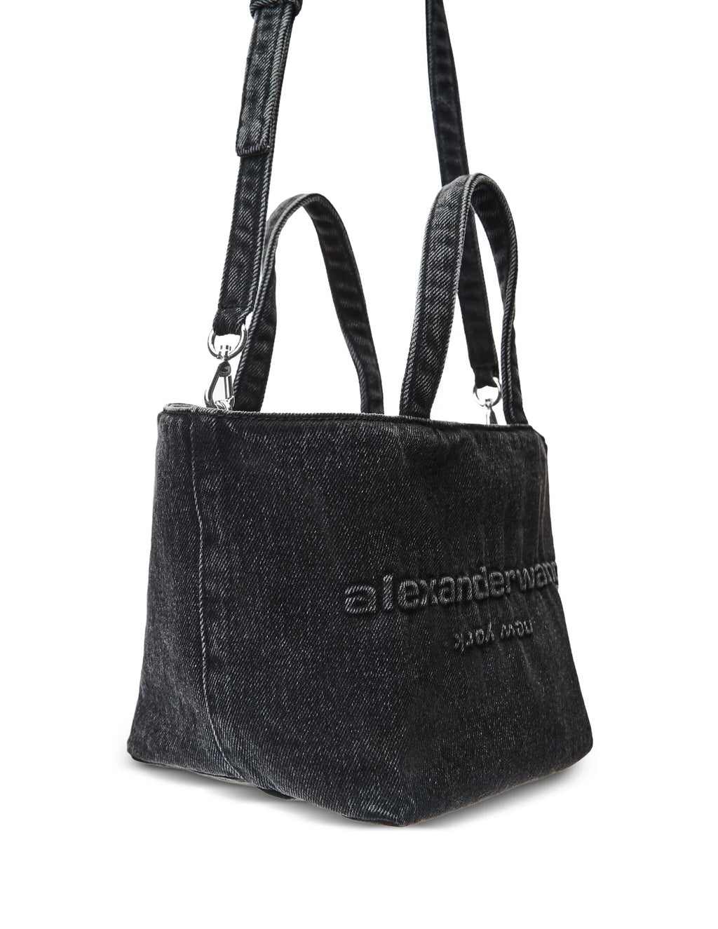 Alexander Wang small punch tote bag,Alexander Wang tote bag,Alexander Wang denim tote bag,Alexander Wang tote bag denim,Alexa