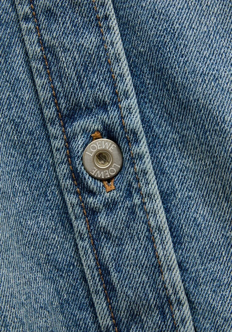 Winniemodo,Winnie modo,Loewe H526Y1DW,Loewe anagram denim overshirt,Loewe anagram denim shirt,Loewe shirt,Loewe denim shirt,L