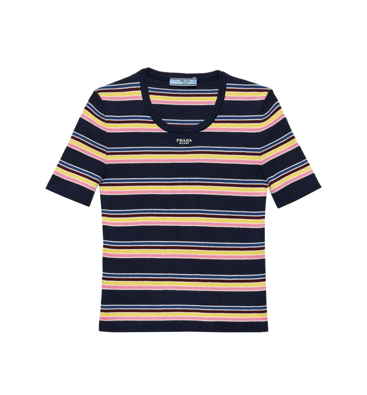 Winniemodo,Winniemodony,Prada P24N2S,Prada striped T-shirt sale,Prada striped T-shirt women,Prada striped T-shirt v neck,Prad