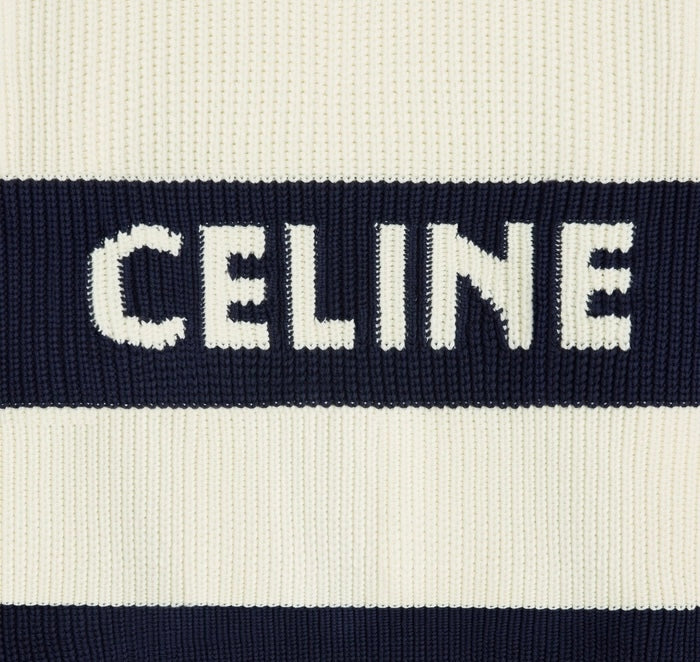 Celine 2ADCW481Y.01V,Celine stripe sweater,Celine sweater,Celine sweater on sale,Celine sweater authenticity,Celine sweater o