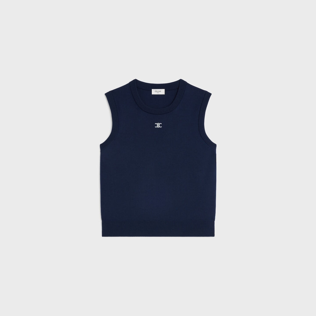 Winniemodo,Winniemodony,Celine RX0I70100.07DX,Celine vest,Celine vest top sale,Celine womens top,Celine knit vest,Celine knit