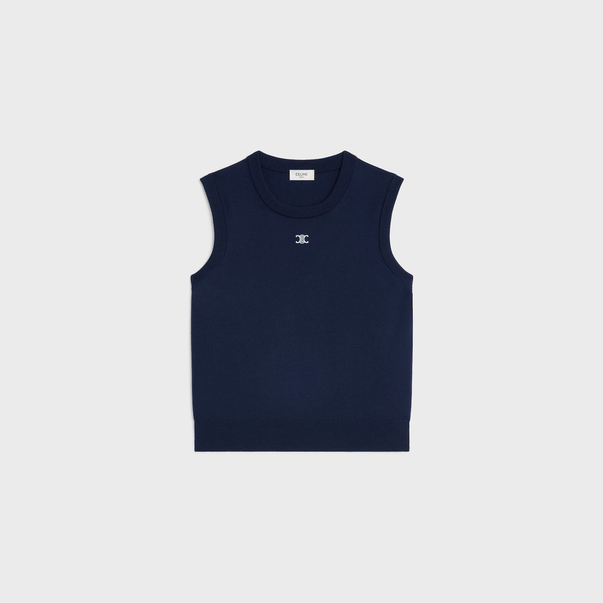 Winniemodo,Winniemodony,Celine RX0I70100.07DX,Celine vest,Celine vest top sale,Celine womens top,Celine knit vest,Celine knit