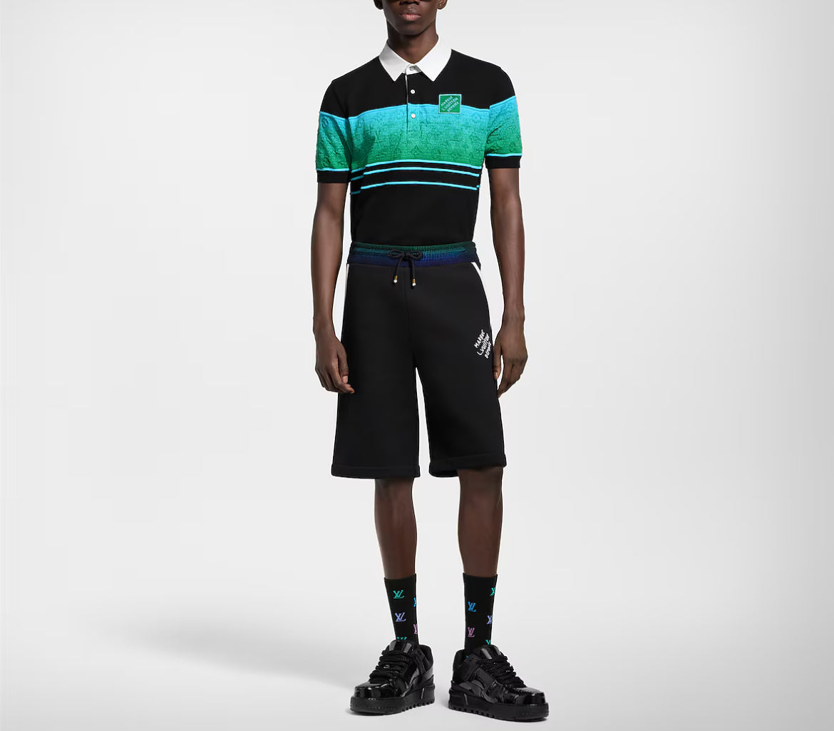 Louis Vuitton 1AGTM3,LV 1AGTM3,Louis Vuitton short sleeved polo shirt,LV short sleeved polo shirt,Louis Vuitton 3D effect pol