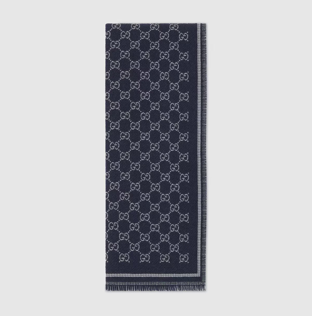 Winniemodo,Winnie modo,Gucci 836264 4G386,Gucci GG wool jacquard scarf,Gucci scarf,Gucci scarf sale,Gucci scarf blue,Gucci sc