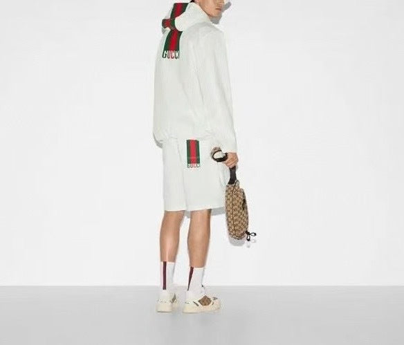 Gucci 814620 ZAIAK,Gucci white shorts,Gucci white shorts mens,Gucci white shorts mens on sale,Gucci white shorts mens 2025,Gu