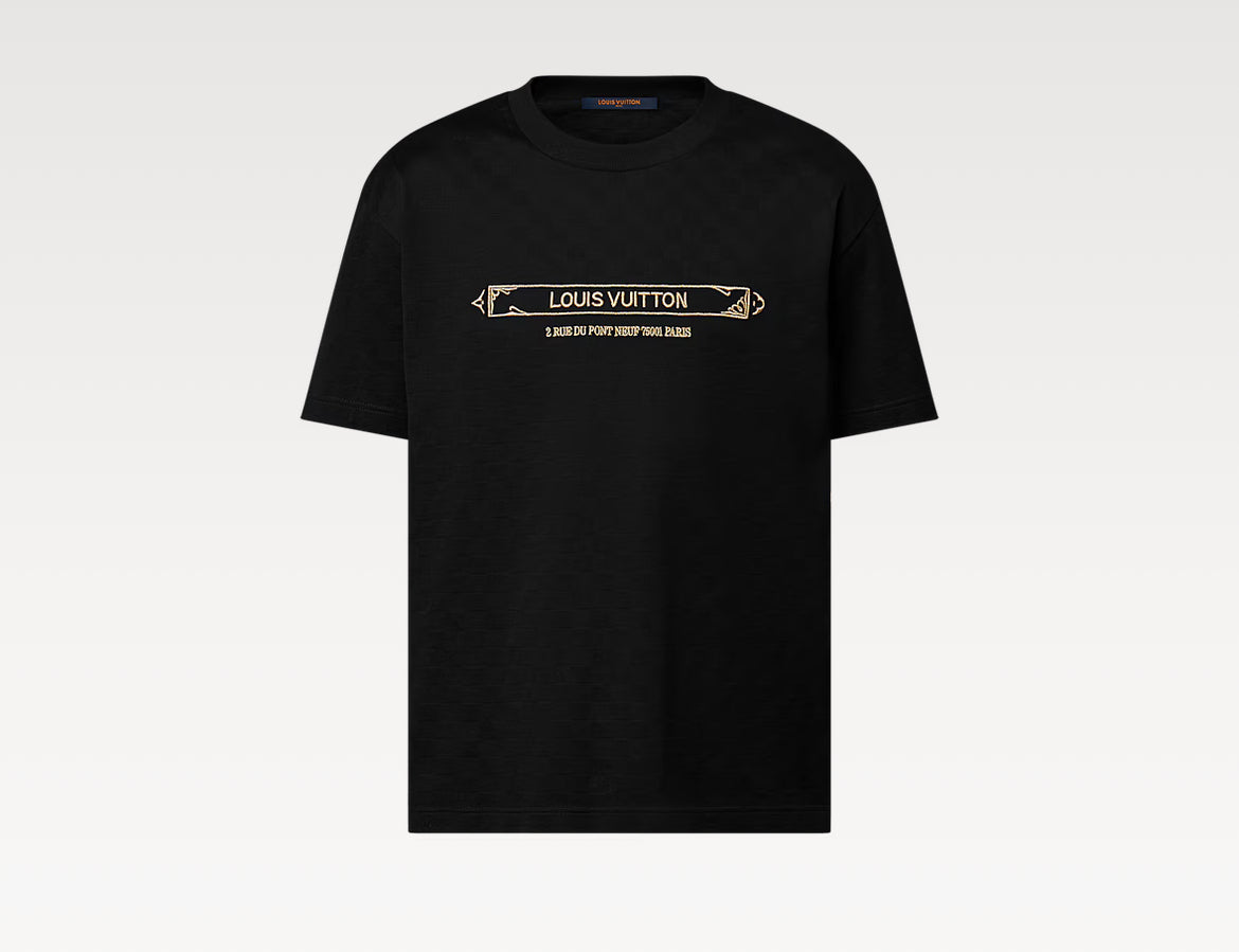 Louis Vuitton 1AHW20,LV 1AHW20,Louis Vuitton embellished Damier T-shirt,LV embellished Damier T-shirt,Louis Vuitton t-shirt 2