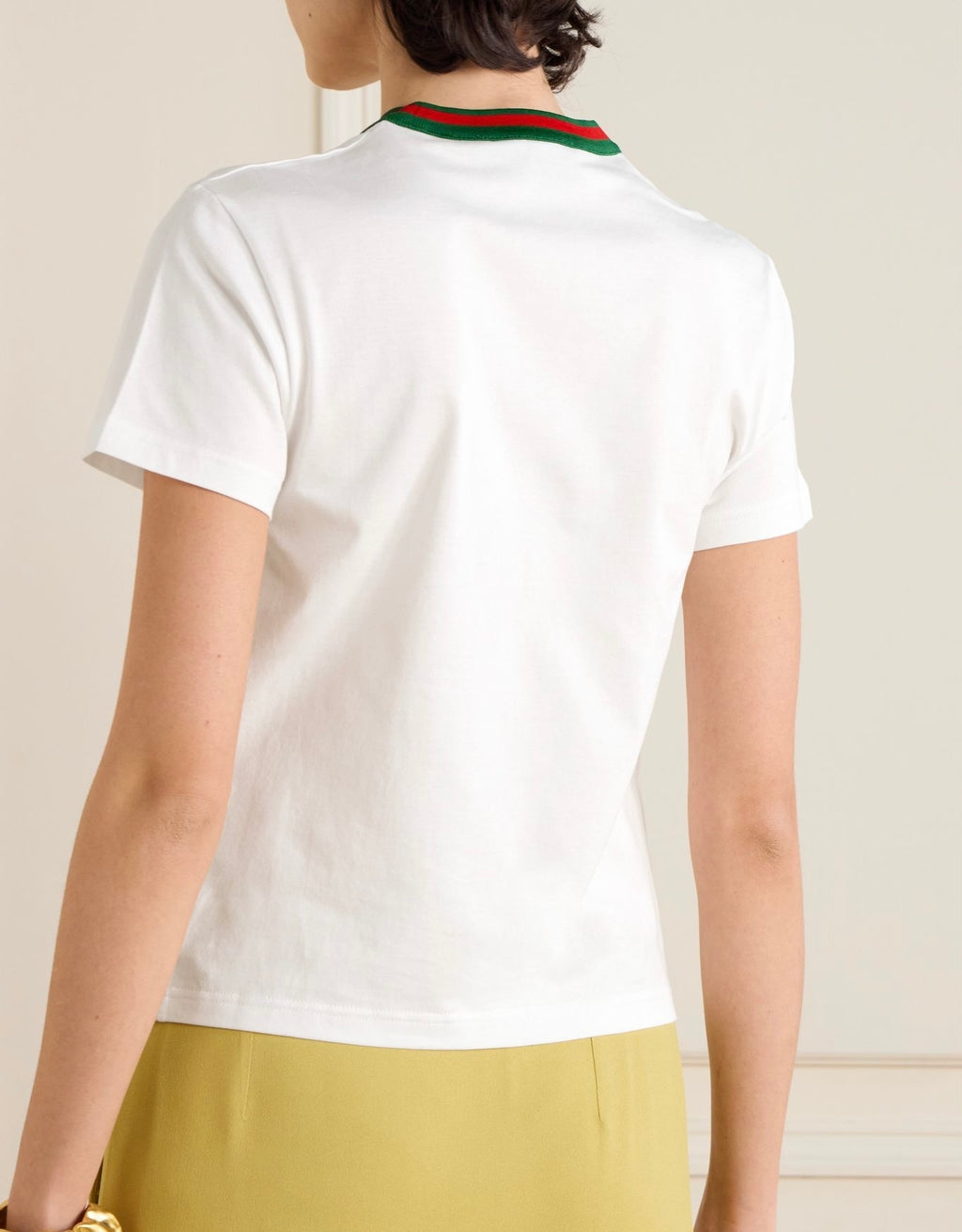 Winniemodo,Winnie modo,Gucci 819551 XJG5W,Gucci web-stripe T-shirt,Gucci white t-shirt,Gucci tee white,Gucci white tee sale