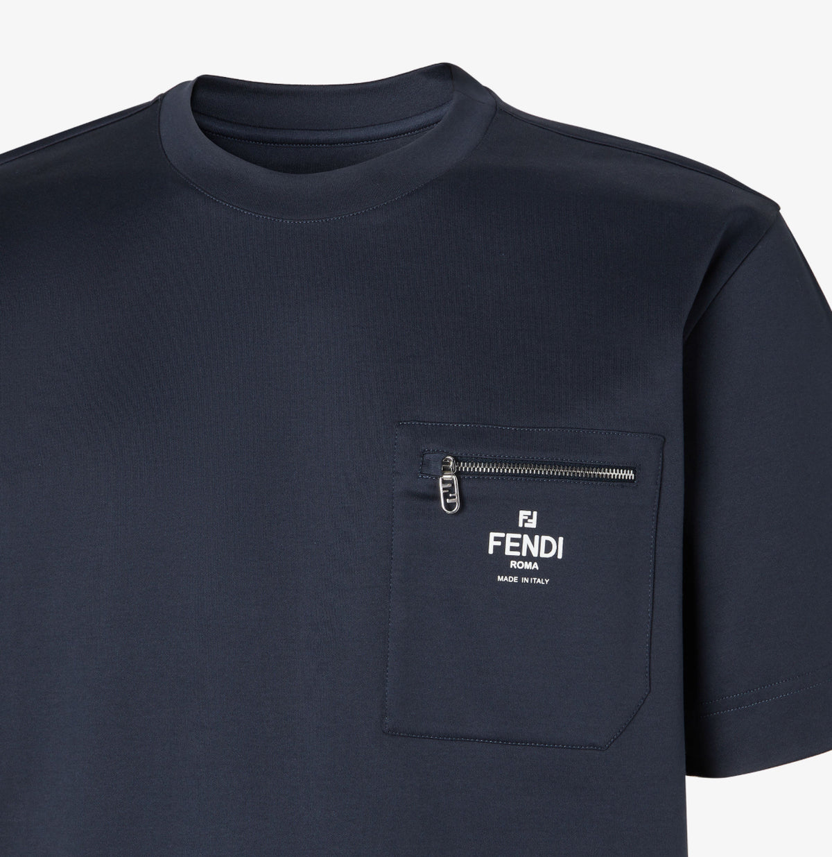 Fendi FY0936ARYRF0QB0,Fendi pocket T-shirt,Fendi pocket Mens T-shirt,Fendi pocket T-shirt Navy,Fendi pocket mens T-shirt blue