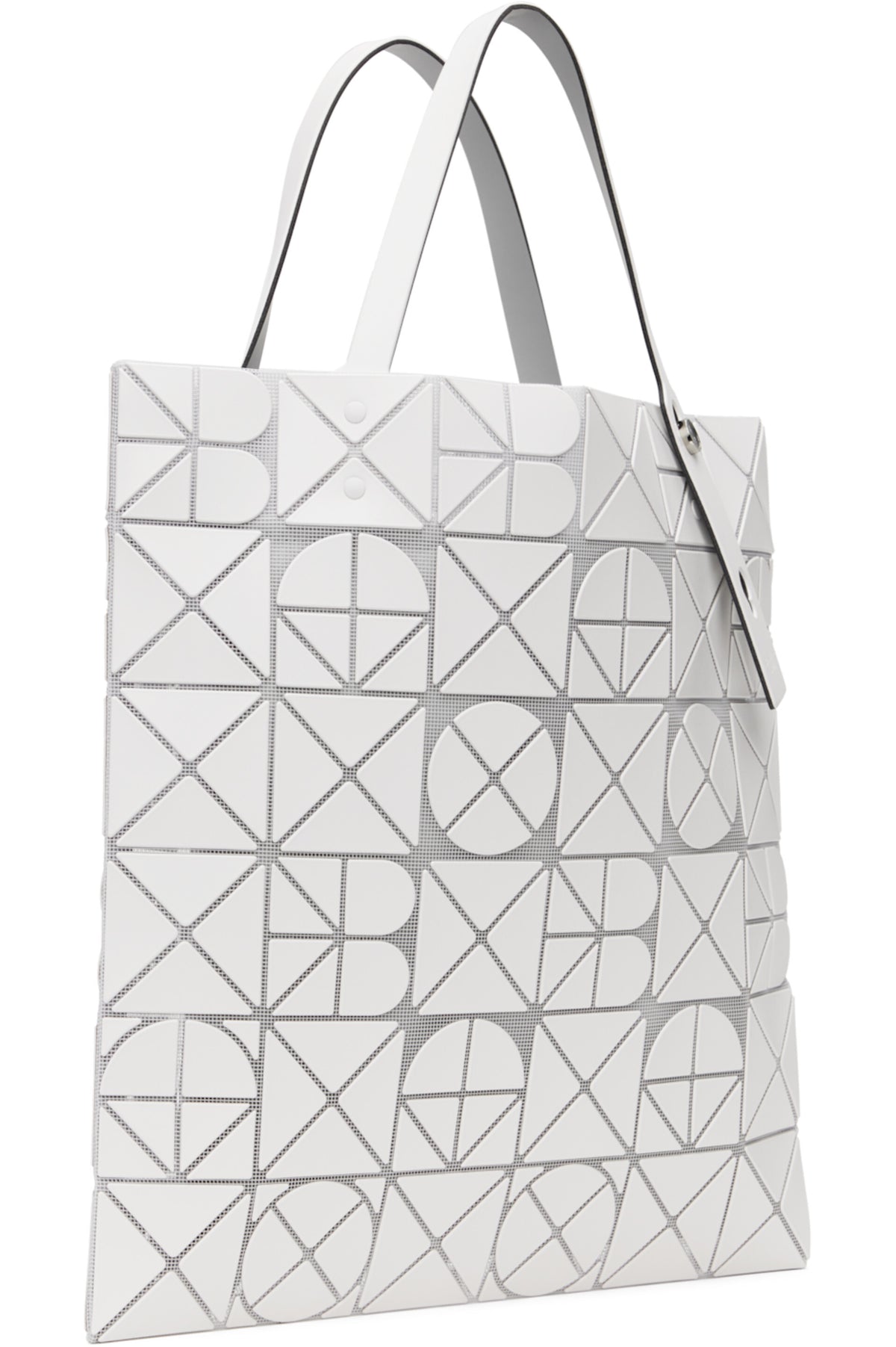 Issey miyake 252730M172012, BAO BAO ISSEY MIYAKE white Font Tote,ISSEY MIYAKE white Font Tote,BAO BAO white Tote,Issey miyake