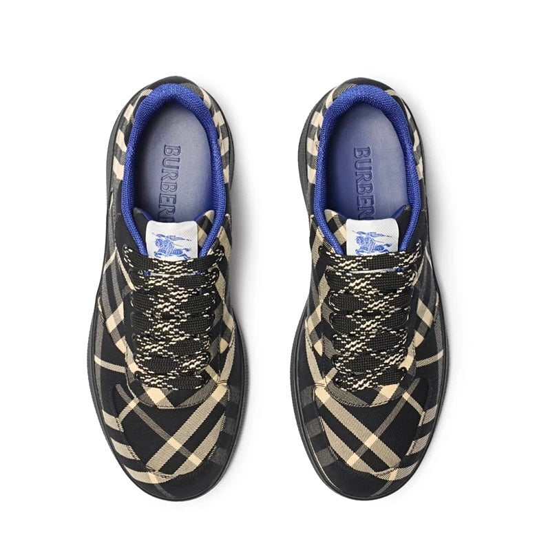 Burberry 80953701,Burberry Check Terrace Sneakers,Burberry checkered sneaker,Burberry check sneaker,Burberry black check snea
