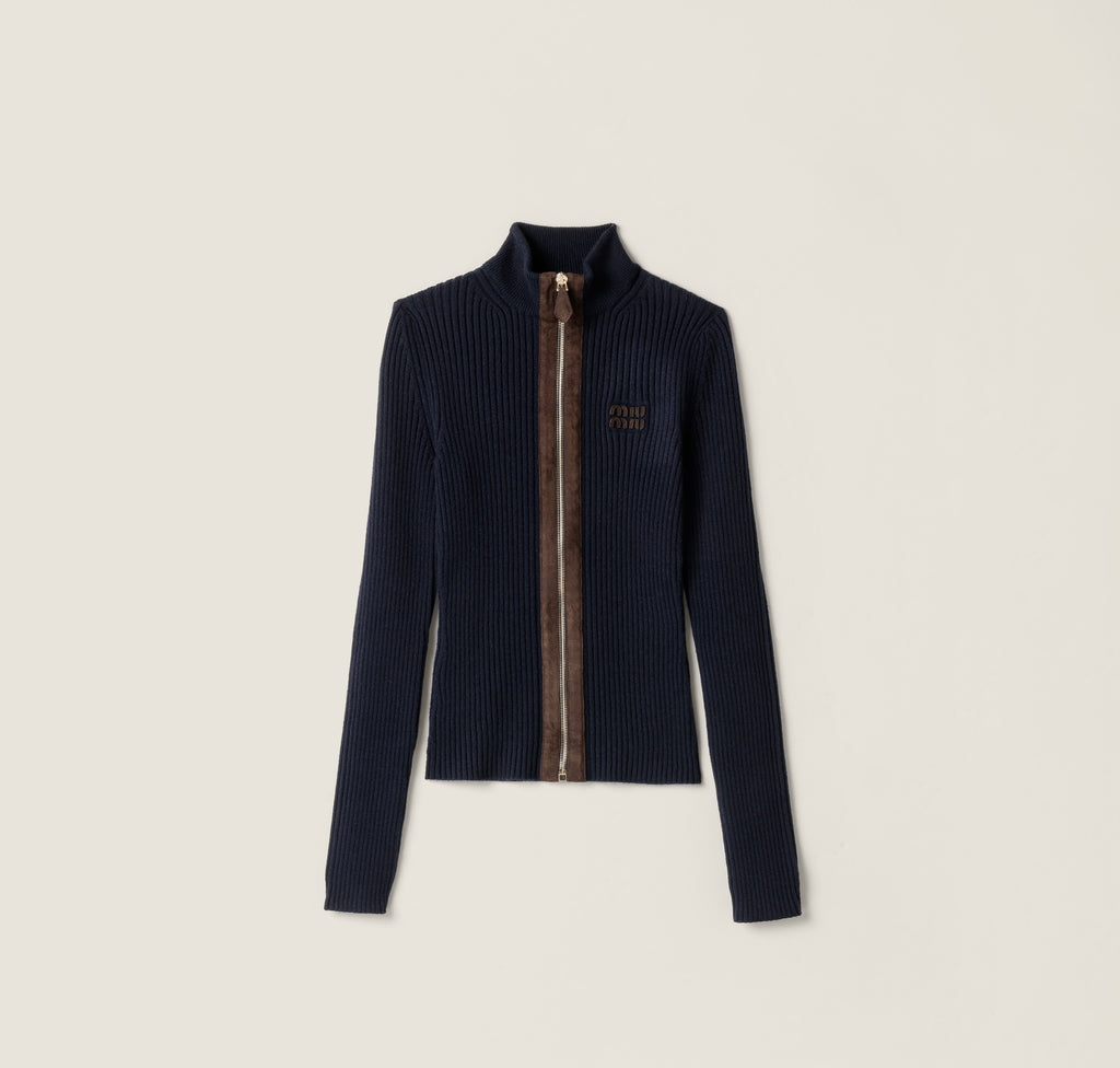Winniemodo,Winniemodony,MIU MIU MMF992,Miu Miu cashmere zip up cardigan,Miu Miu zip up cardigan womens,Miu Miu zip up knit ja