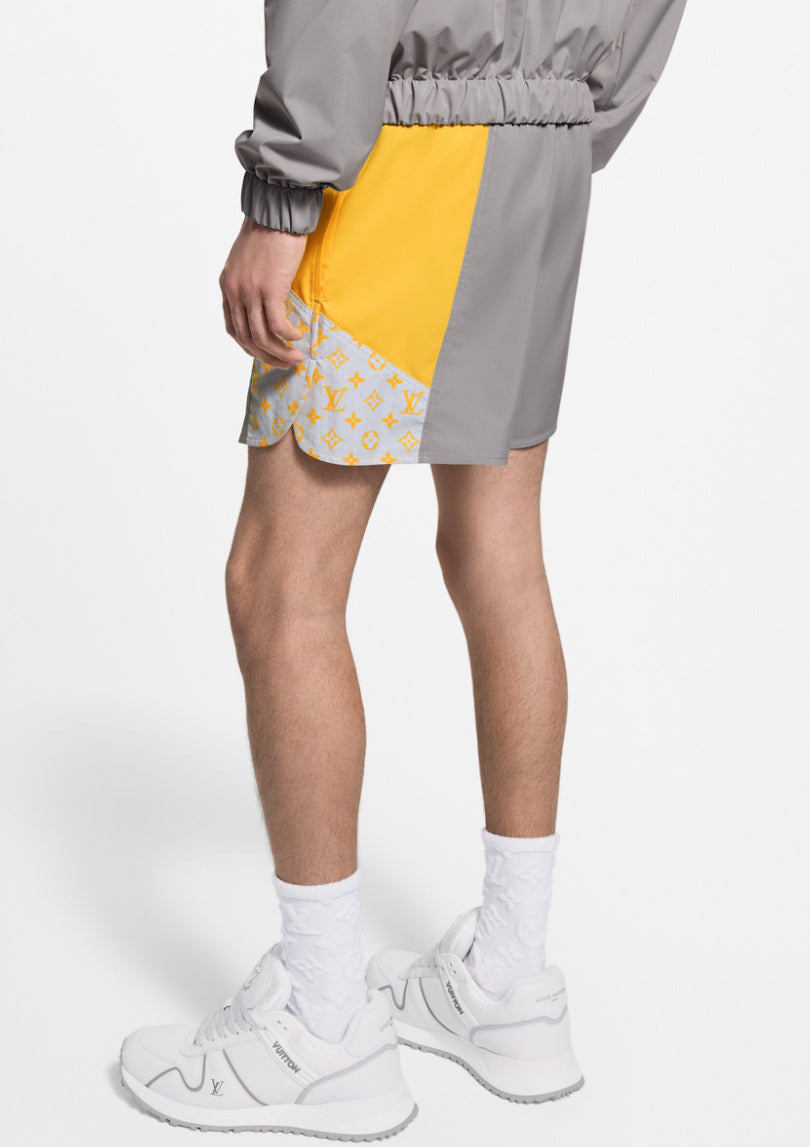 Louis Vuitton 1AHVQR,LV 1AHVQR,Louis Vuitton monogram track shorts,LV monogram track shorts,Louis Vuitton grey shorts,LV grey