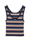Prada P29B64SOOO16V9,Prada striped top,Prada striped vest,Prada striped vest women,Prada striped top Women,Prada vest womens,