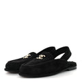 Winniemodo,Winniemodony,Chanel G46601,Chanel slingback loafers fur,Chanel slingback loafers black,Chanel slingback black loaf
