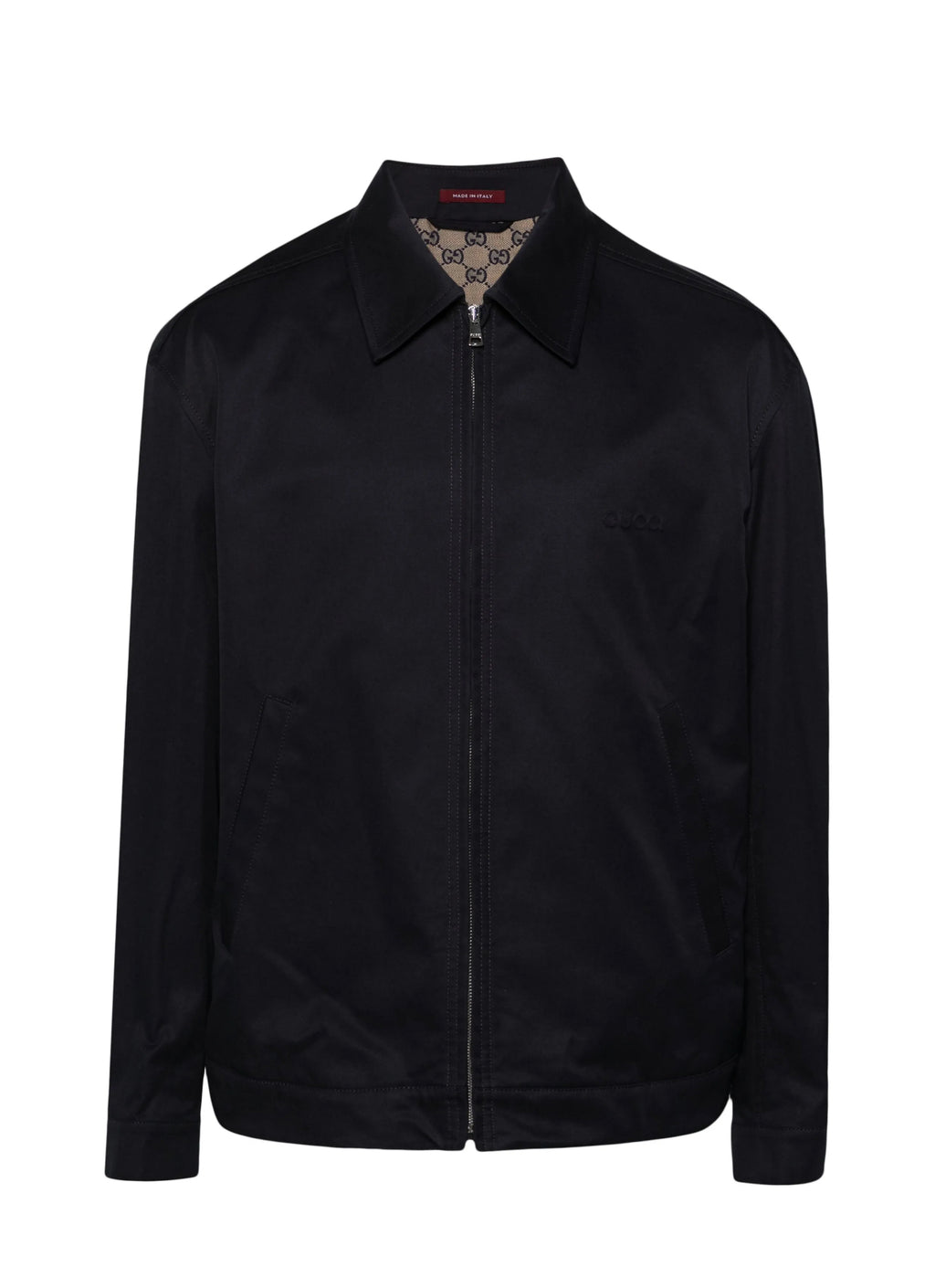 Gucci 784180 ZAPQ3,Gucci jacket,Gucci jacket black,Gucci zip up jacket black men,Gucci jacket GG logo,Gucci jacket black on s